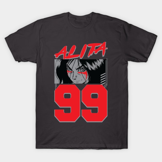 Cyborg 99 - Alita T-Shirt by MatamorosGraphicDesign